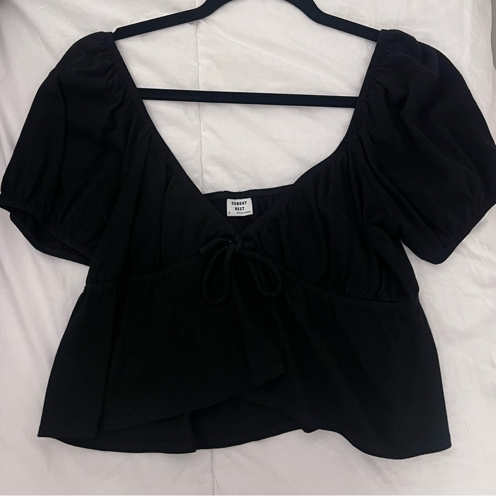Sunday Best Aritzia tie top